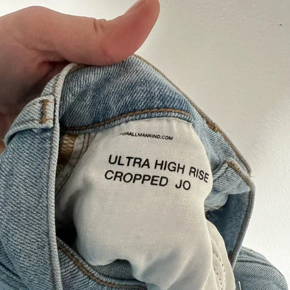 7 For All Mankind Luxe Vintage Ultra Highrise Cropped Jo - Picture 4 of 6